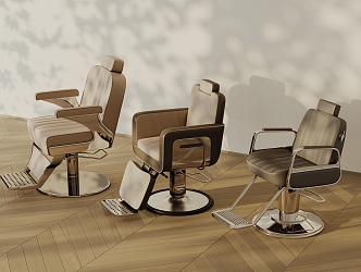 Modern Barber Chair 3d model