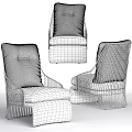 Modern Upholstered Accent Chair With Gold Metal Frame And Soft Comfortable Cushion