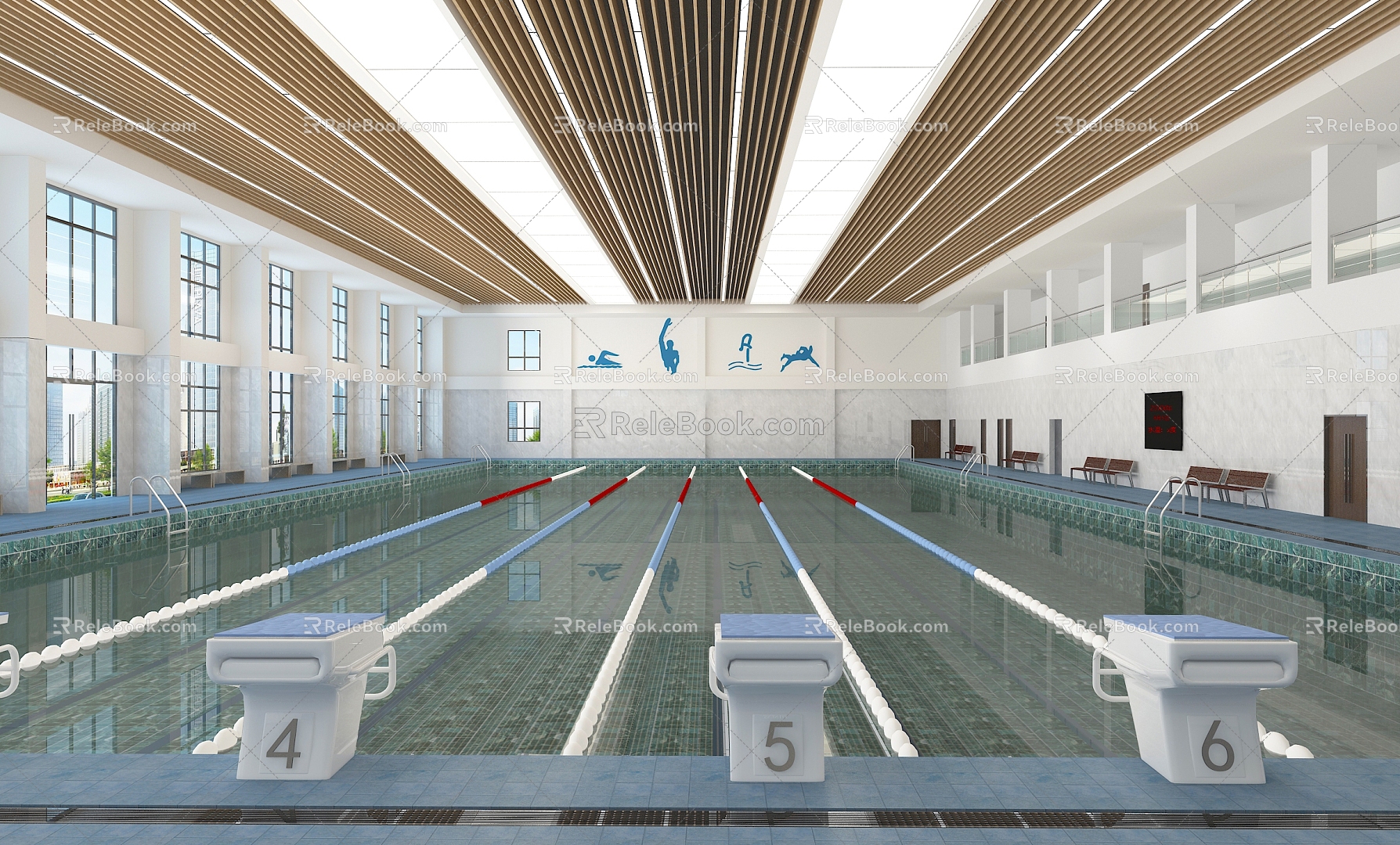 Modern Swimming Pool 3d model