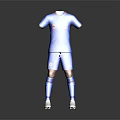 Blue Soccer Uniform Set With Jersey Shorts Socks And Team Logo Sports Equipment
