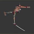 Modern Robot Samurai Machine Samurai Mecha Samurai 3d model