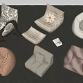 Modern Lazy Sofa 3d model