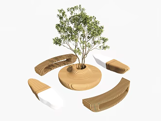 modern public chair outdoor sofa 3d model