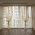 Elegant Sheer Curtains For Window With Light Color And Tiebacks In Room Interior