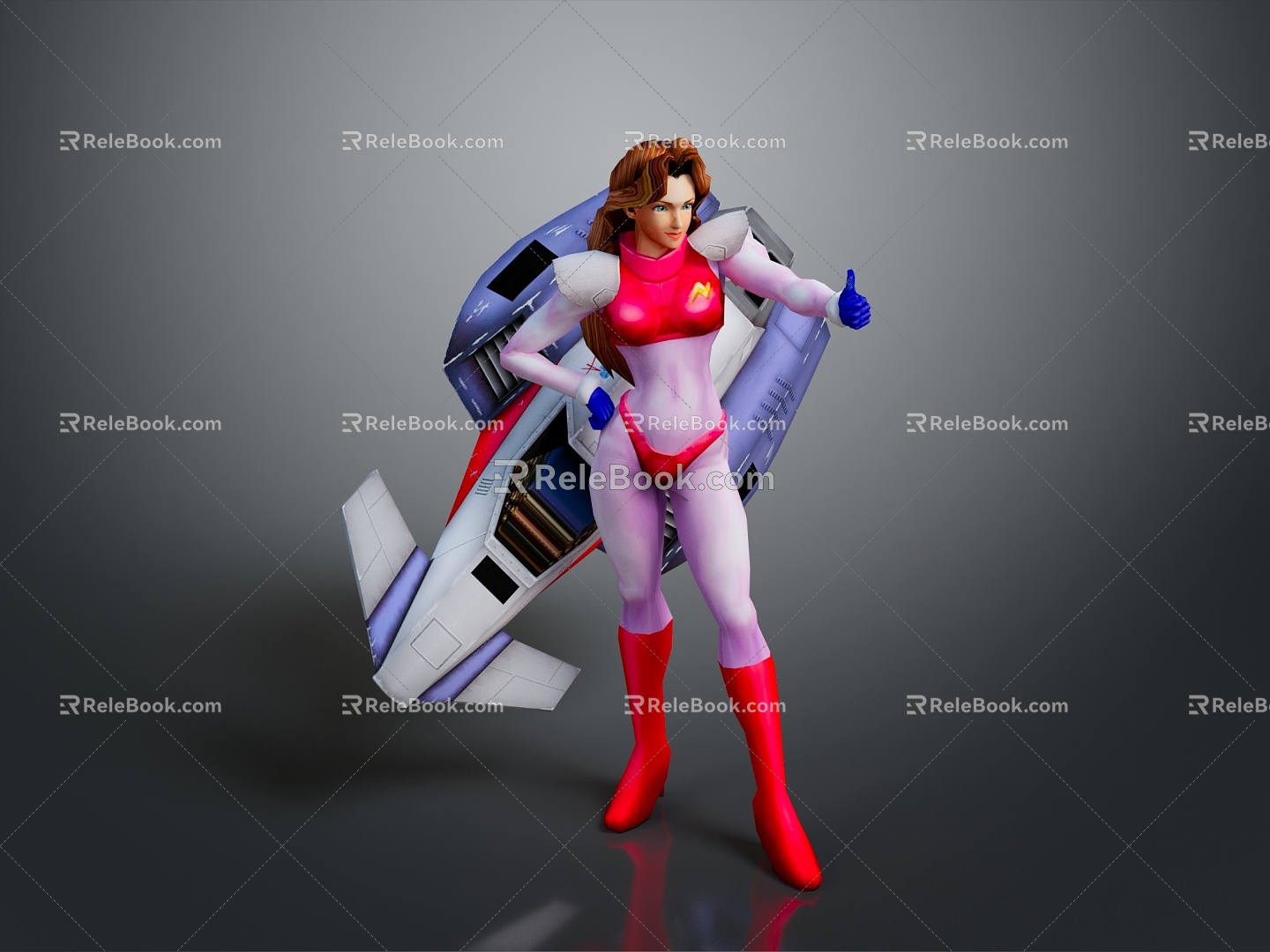 Sci-fi Beauty Cyber Beauty Sci-fi Woman Warrior Future Woman Warrior Sci-fi Lady Soldier Cyber Woman Warrior 3d model