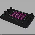 Launchpad MIDI Controller With Black Body Pink Square Buttons And Knobs For Music Production