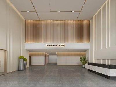 Hotel Lobby Office Hotel Modern Hotel National Road Hotel Corridor Hotel Backwall Express Hotel Simple Hotel 3d model