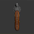 Classic Revolver Weapon With Metal Barrel And Wooden Grip Design