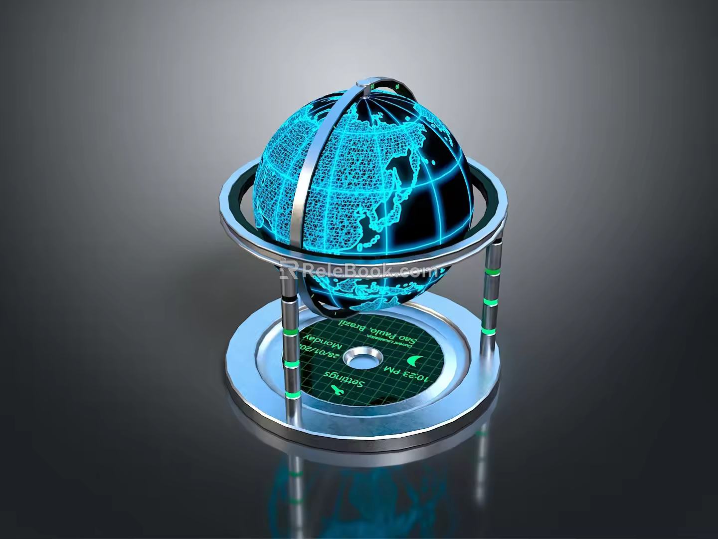 Globe Antique Globe Old Globe Retro Globe Game Item Game Props Game Equipment 3d model