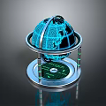 Globe Antique Globe Old Globe Retro Globe Game Item Game Props Game Equipment 3d model