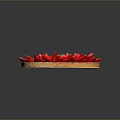 Fresh Strawberry Tart Arranged with Strawberries in Flower Shape and Whole Center