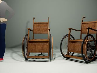 Chinese Wheelchair Old Wheelchair 3d model