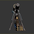 Sniper rifle sight sniper rifle sci-fi sniper rifle semi-automatic rifle combat rifle 3d model