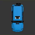 Bright Blue Modern SUV With Sleek Exterior And Black Alloy Wheels