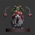Modern Game Character Orc Warrior Character 3d model