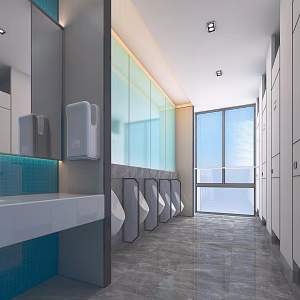Modern toilet 3d model