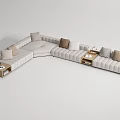 Modern corner sofa multiplayer corner sofa 3d model