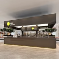 GANCHA TEA Bubble Tea Shop Interior With Modern Counter And Menu Board