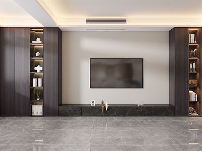 Modern TV Background Cabinet model