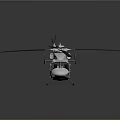 Silver Modern Helicopter Supporting Aerospace Missions With Rotors And Reflection