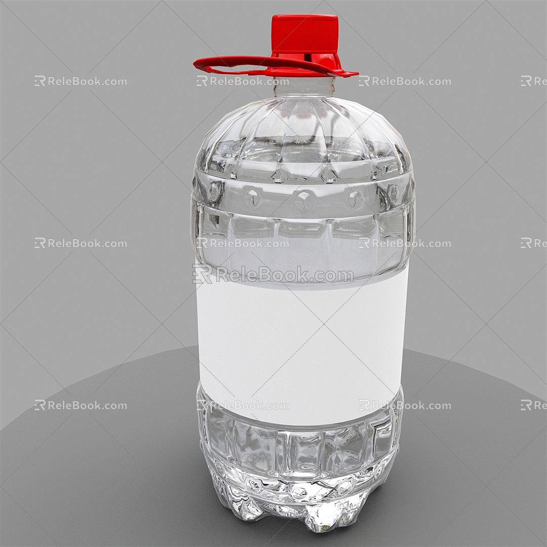 Modern mineral water mineral water bottle water bottle plastic bottle 3d model