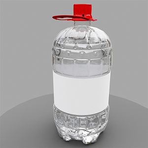 Modern mineral water mineral water bottle water bottle plastic bottle 3d model