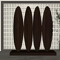Screen partition 3d model