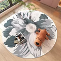 Round carpet 3d model