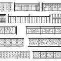 Various Styles Of Fence Railings With Decorative Patterns And Ornamental Designs