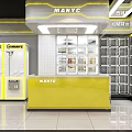 Modern Front Desk 3d model