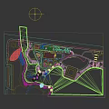 Vibrant Basketball Court Featuring Colorful Geometric Shapes And Modern Floor Design Elements