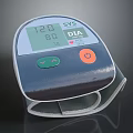 Medical Device Wrist Electronic Blood Pressure Monitor With Digital Display And Button Controls