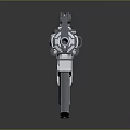 Modern Tactical Rifle Design With Scope Magazine And Metal Barrel Features