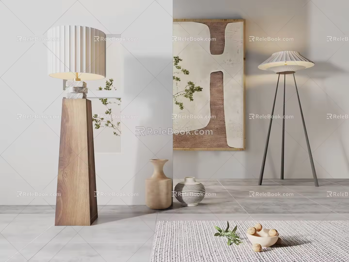 Quiet Floor Lamp 3d model