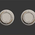 Two Cylindrical Aerospace Structures for Space Exploration with Metallic Frames Panel Design and Support Bases