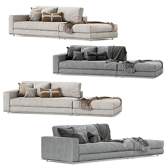 modern chaise longue sofa 3d model