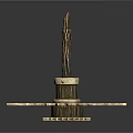 Industrial Gear Equipment With Vertical Shaft And Toothed Circular Base