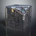 Airtrans Sturdy Cube Shaped Metallic Shipping Container With Durable Design Features