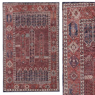 Modern Square Carpet Mat Palace Old Carpet 3d model