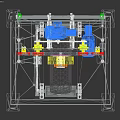 Tire Testing Equipment With Metal Frame Fixed Tire And Support Base