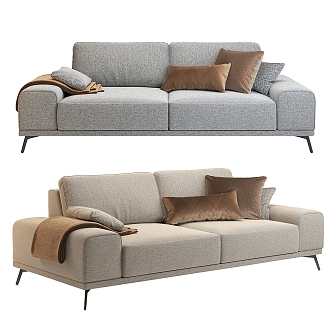 Modern double sofa 3d model