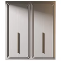 Modern Sleek Cabinet Doors With Metal Handles And Smooth Surface Design