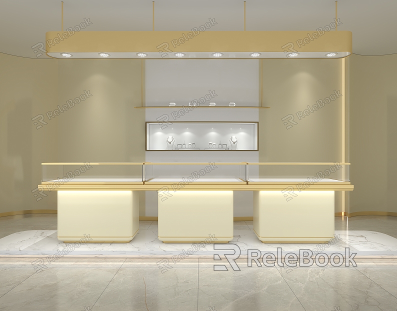 Jewelry Counter Showcase 008 model