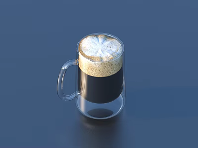 Glass Beer Glass Beer Coke 3d model