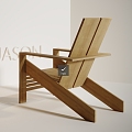 Log leisure chair 3d model