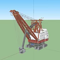 Large Industrial Crawler Crane With Red White Structure Heavy Duty Boom And Tracked Undercarriage