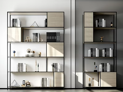 Nordic Storage Rack Decorative Rack Display Rack 3d model