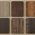 Various Wood Grain Wall Panels With Different Color And Texture Options 3d model