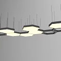 Modern Hexagonal Pendant Lights With Geometric Design For Stylish Interior Lighting