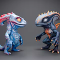Alien Creature Alien Monster Alien Frog Man Warcraft Game Character Anime Character Cartoon Creature 3d model